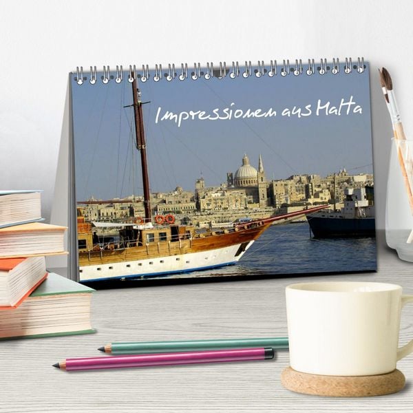 Produktbild: Impressionen aus Malta (Tischkalender 2026 DIN A5 quer), CALVENDO Monatskalender