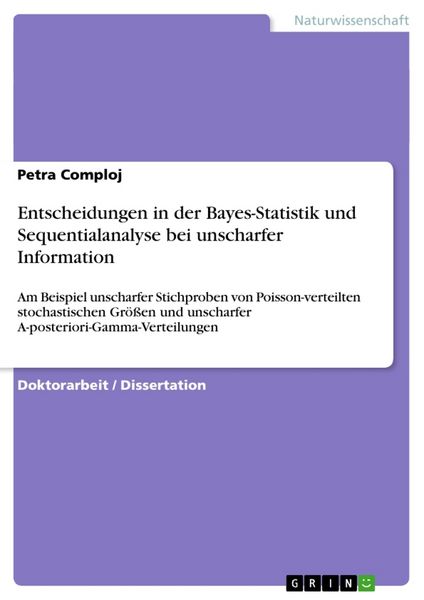 Produktbild: Entscheidungen in der Bayes-Statistik und Sequentialanalyse bei unscharfer Information