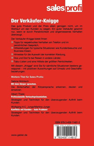 Produktbild: Der Verk&auml;ufer-Knigge