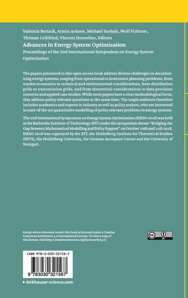 Produktbild: Advances in Energy System Optimization