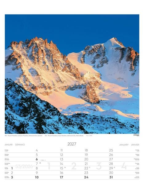 Produktbild: Alpen Kalender 2027