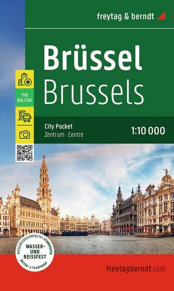 Produktbild: Freytag & berndt Innenstadtplan Br&uuml;ssel 1:10.000