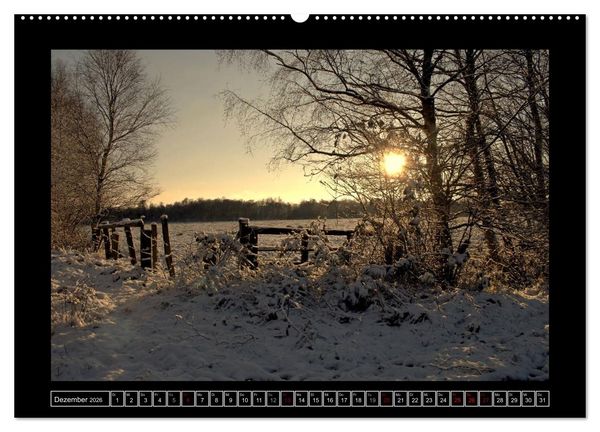 Produktbild: Lichtlandschaft Worpswede (Wandkalender 2026 DIN A2 quer), CALVENDO Monatskalender