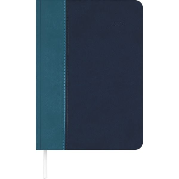 Produktbild: Buchkalender Premium Water türkis-blau 2026 - Büro-Kalender A5 - Cheftimer - 1 Tag 1 Seite - 416 Seiten - Tucson-Einband - Zettler