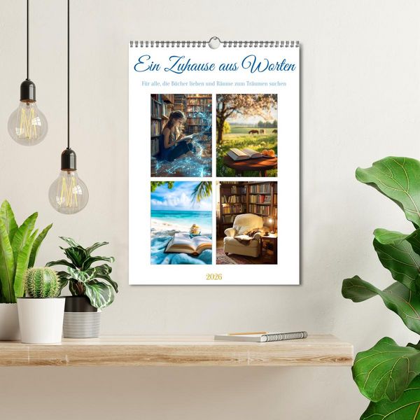 Produktbild: Ein Zuhause aus Worten (Wandkalender 2026 DIN A3 hoch), CALVENDO Monatskalender