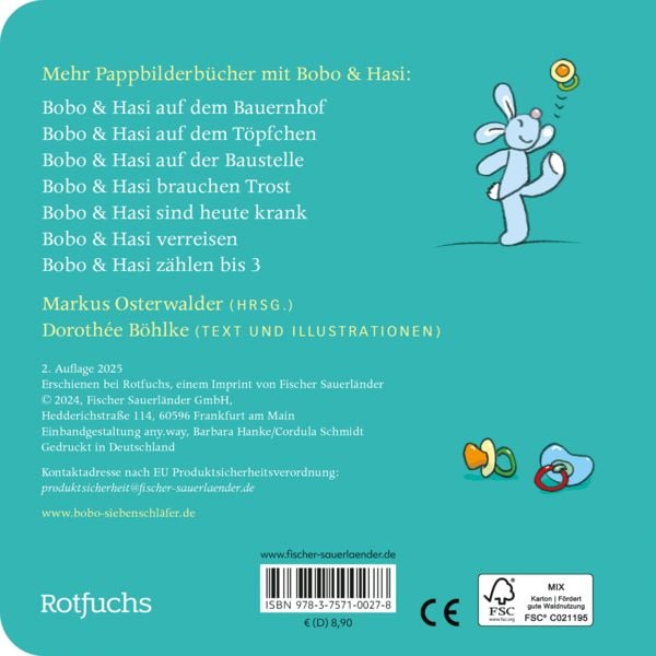 Produktbild: Bobo & Hasi brauchen keinen Schnuller mehr