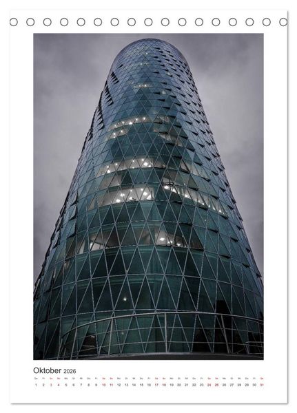 Produktbild: Spektakul&auml;re Architektur in Frankfurt a.M. (Tischkalender 2026 DIN A5 hoch), CALVENDO Monatskalender