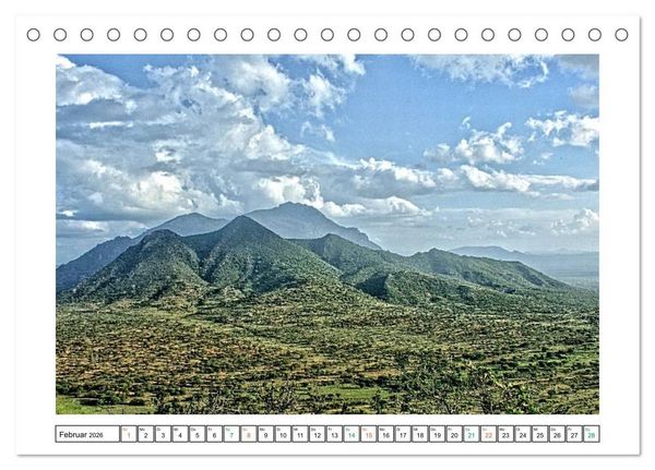 Produktbild: Karibu - Landschaften in Kenia (Tischkalender 2026 DIN A5 quer), CALVENDO Monatskalender