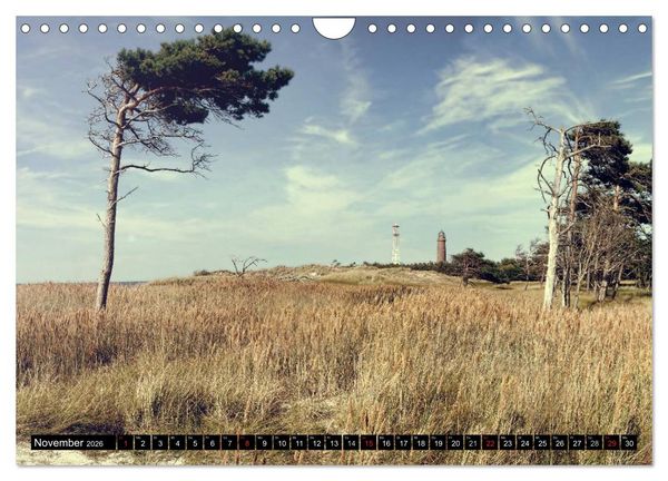 Produktbild: Fischland Dar&szlig; Zingst &ndash; Die Halbinsel an der Ostsee (Wandkalender 2026 DIN A4 quer), CALVENDO Monatskalender