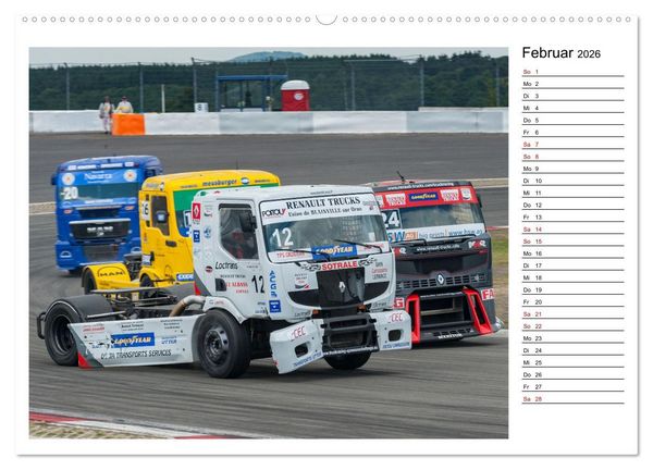 Produktbild: Truck Racing am N&uuml;rburgring (hochwertiger Premium Wandkalender 2026 DIN A2 quer), Kunstdruck in Hochglanz