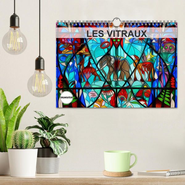 Produktbild: LES VITRAUX (Calendrier mural 2026 DIN A4 vertical), CALVENDO calendrier mensuel