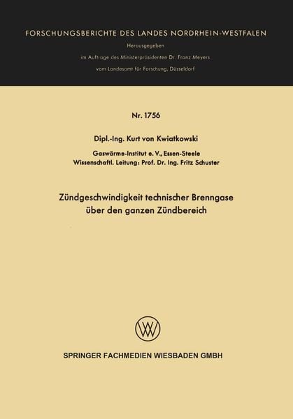 Produktbild: Z&uuml;ndgeschwindigkeit technischer Brenngase &uuml;ber den ganzen Z&uuml;ndbereich