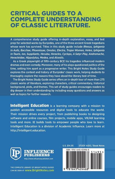 Produktbild: Study Guide to The Plays of Euripides