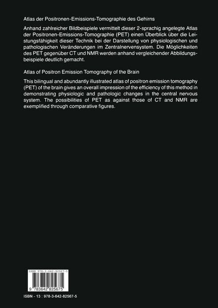 Produktbild: Atlas der Positronen-Emissions-Tomographie des Gehirns / Atlas of Positron Emission Tomography of the Brain