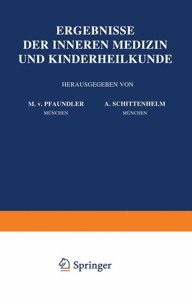 Produktbild: Ergebnisse der Inneren Medizin und Kinderheilkunde