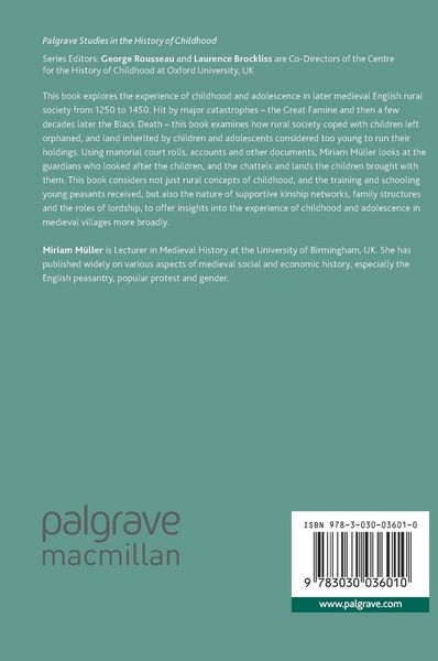 Produktbild: Childhood, Orphans and Underage Heirs in Medieval Rural England