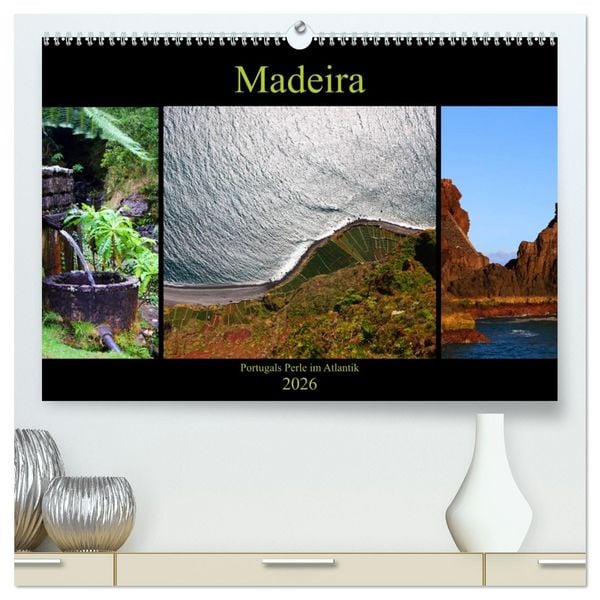 Produktbild: Madeira - Portugals Perle im Atlantik (hochwertiger Premium Wandkalender 2026 DIN A2 quer), Kunstdruck in Hochglanz