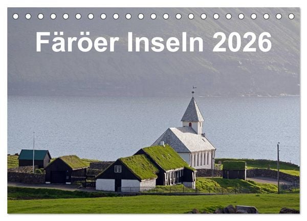 Produktbild: F&auml;r&ouml;er Inseln 2026 (Tischkalender 2026 DIN A5 quer), CALVENDO Monatskalender