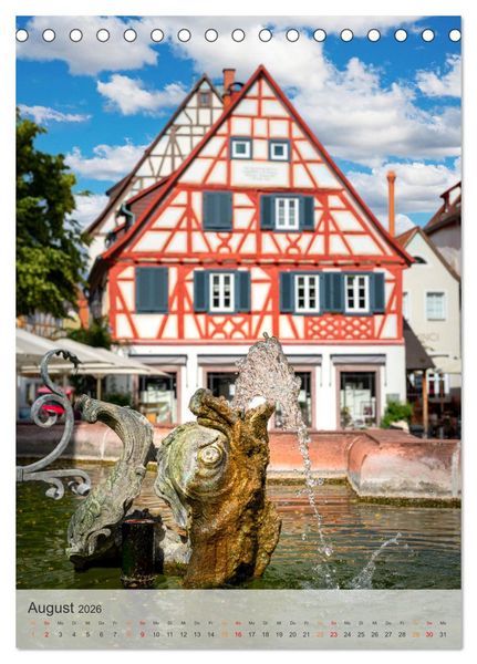 Produktbild: Stadtbummel in Ladenburg - Die R&ouml;mer- und Fachwerk-Stadt (Tischkalender 2026 DIN A5 hoch), CALVENDO Monatskalender