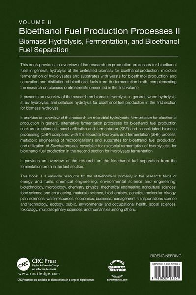 Produktbild: Bioethanol Fuel Production Processes. II