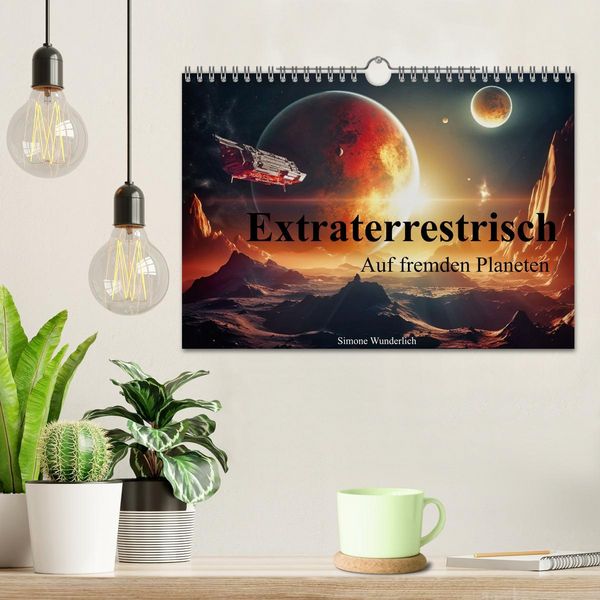 Produktbild: Extraterrestrisch - Auf fremden Planeten (Wandkalender 2026 DIN A4 quer), CALVENDO Monatskalender