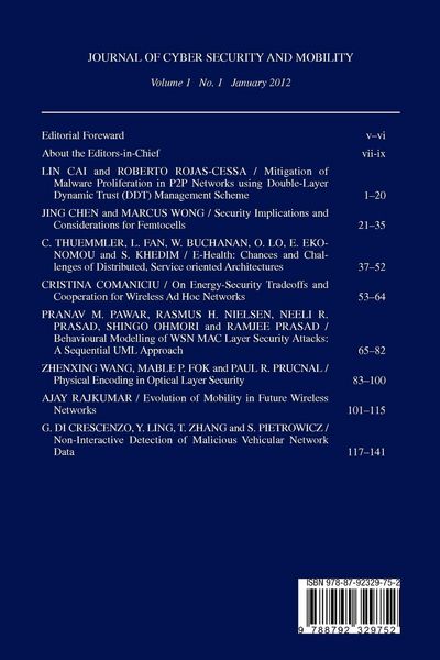 Produktbild: Journal of Cyber Security and Mobility