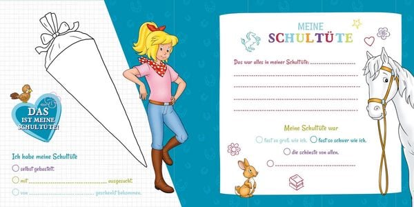 Produktbild: Bibi & Tina: Ab heute bin ich Schulkind! Mein Erinnerungsalbum zum Schulanfang