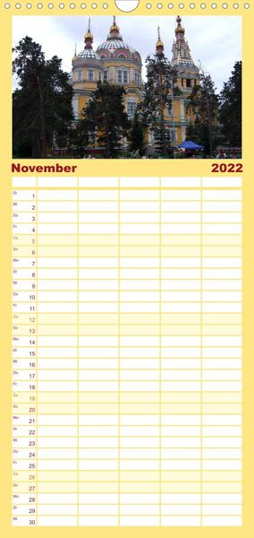 Produktbild: Familienplaner Kasachstan - Eine Bilder-Reise (Wandkalender 2022 , 21 cm x 45 cm, hoch)