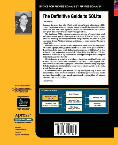 Produktbild: The Definitive Guide to SQLite