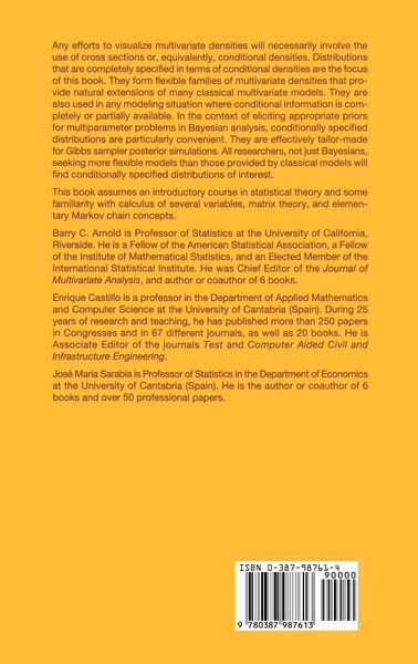 Produktbild: Conditional Specification of Statistical Models