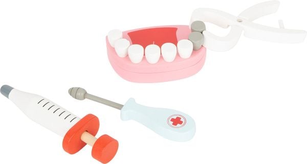 Small foot 11743 - Arztkoffer und Zahnarztkoffer 2 in 1, 24 Teile
