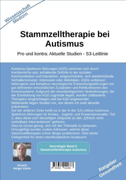 Produktbild: Stammzelltherapie bei Autismus