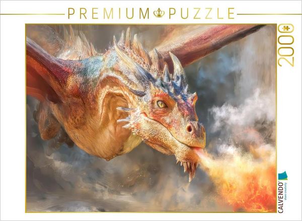 CALVENDO Puzzle Drachen | 2000 Teile Lege-Größe 90x67cm Foto-Puzzle für glückliche Stunden