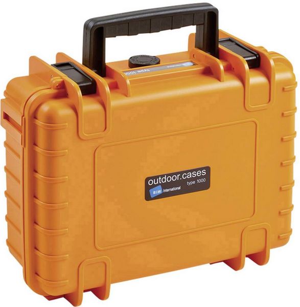 Produktbild: B & W International Outdoor Koffer outdoor.cases Typ 1000 4.1 l (B x H x T) 270 x 215 x 105 mm Orange 1000/O/SI