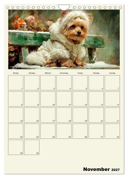 Produktbild: Schnuten im Herbstlicht. Kleine Hunde in stillen Momenten (Wandkalender 2027 DIN A4 hoch), CALVENDO Monatskalender