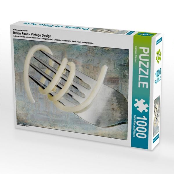 Produktbild: CALVENDO Puzzle Ein Motiv aus dem Kalender Italian Food - Vintage Design | 1000 Teile Lege-Gr&ouml;&szlig;e 64x48cm Foto-Puzzle f&uuml;r gl&uuml;ckliche Stunden
