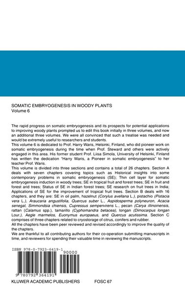 Produktbild: Somatic Embryogenesis in Woody Plants