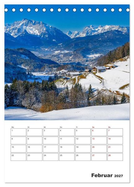 Produktbild: Oberbayerische Alpen (Tischkalender 2027 DIN A5 hoch), CALVENDO Monatskalender