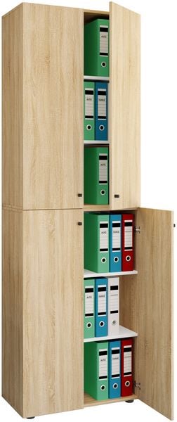 Produktbild: B&uuml;roschrank B&uuml;cher Ordner Aktenschrank Lona 6fach