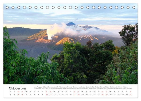 Produktbild: JAVA Natur pur (Tischkalender 2026 DIN A5 quer), CALVENDO Monatskalender