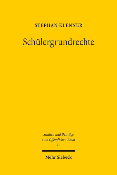 Produktbild: Sch&uuml;lergrundrechte