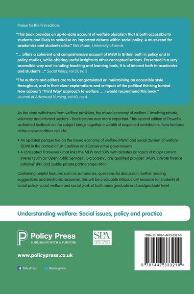 Produktbild: Understanding the mixed economy of welfare (second edition)