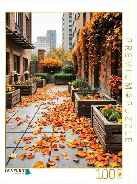 Produktbild: CALVENDO Puzzle Goldener Gartenmoment im Oktober | 1000 Teile Lege-Gr&ouml;&szlig;e 64x48cm Foto-Puzzle f&uuml;r gl&uuml;ckliche Stunden
