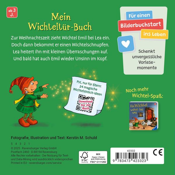 Produktbild: Hurra, der Wichtel ist da! Mein Wichtelt&uuml;r-Buch