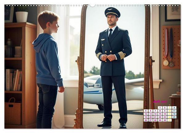 Produktbild: Zukunft im Spiegelbild - Tr&auml;ume ver&auml;ndern sich nicht, sie reifen (hochwertiger Premium Wandkalender 2027 DIN A2 quer), Kunstdruck in Hochglanz