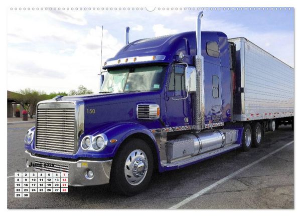 Produktbild: US-Trucks. Faszination Langhauber (Wandkalender 2026 DIN A2 quer), CALVENDO Monatskalender