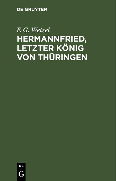 Produktbild: Hermannfried, letzter K&ouml;nig von Th&uuml;ringen
