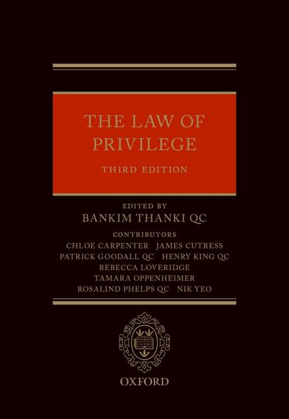 Produktbild: The Law of Privilege