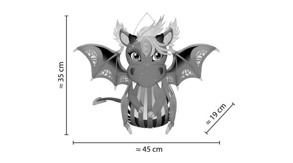 Produktbild: URSUS Laternen-Bastelset "Drache"