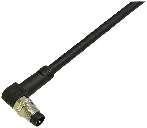 Produktbild: BKL Electronic 2700030 Sensor-/Aktor-Anschlussleitung M8 Stecker, gewinkelt 2 m Polzahl Sensoren: 4 1 St.